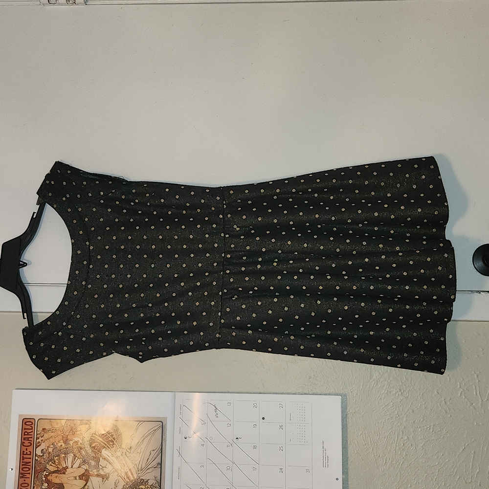 Metallic Polka Dot Dress